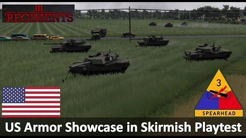 US Armor Showcases Superiority of the M1 Abrams l Regiments Playtest Skirmish