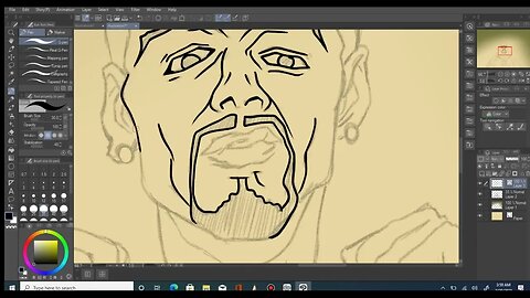 Timelapse Drawing of A Gangster from the BOONDOCKS SERIES In CLIP STUDIO PAINT