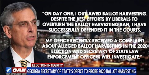 Ga. Secretary of State’s Office to Probe 2020 Ballot Harvesting