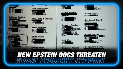 New Epstein Documents Threaten to Bring Down Global Pedophile Network