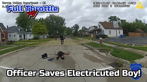 Officer Saves Boy After Being Electrocuted! #bodycam #8yrsold