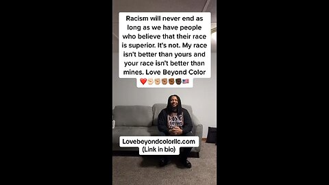 White people aren't better than black people and black people aren't better than white people.