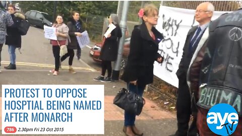 PART 1 : PROTEST TO OPPOSE HOSPTIAL BEING NAMED AFTER MONARCH