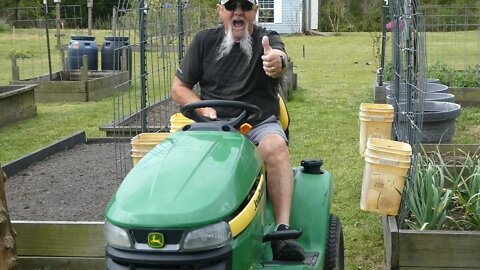 BACK YARD GARDEN (Tractor test)