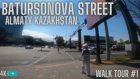 Almaty #1 #Batursonova St. 🇰🇿 | Walk Tour