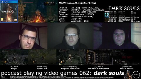 +11 002/004 001/013 003/007 podcast playing video games 062: dark souls