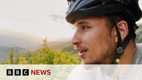 The road back to Gaza: Cyclist's journey to fund field hospital | BBC News