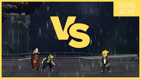 Kawaki e Kashin koji vs Boruto Uzumaki - Mugen (Gameplay PT-BR)