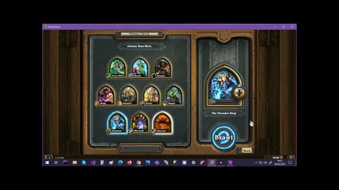 Teste do Twitch Studio com Hearthstone