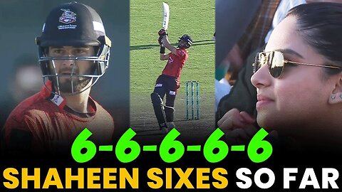 Shaheen Afridi's Sixes So Far | 6 - 6 - 6 - 6 - 6 | Peshawar vs Lahore | Match 23 | HBL PSL 8 | MI2A