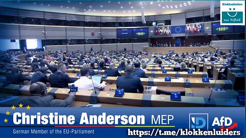 🇨🇦 🇺🇸 🇬🇧 🇦🇺 Major scandal in the EURO Parliament exposed by Christine Anderson (MEP/Euro parliamentarian)