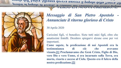 messaggio 30 04 2020 Annunciate il ritorno glorioso di Cristo