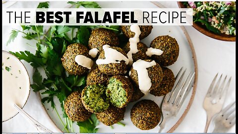 THE BEST FALAFEL RECIPE | crispy fried and baked falafel (vegan)