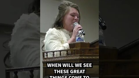 When will we see these great things come to pass? - Sister Jessica Travis shares testimony