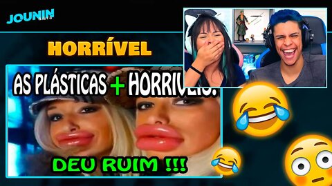 Plásticas Terríveis! As Plásticas dos famosos que deram errado! PARTE 1 | [React em Casal] 🔥