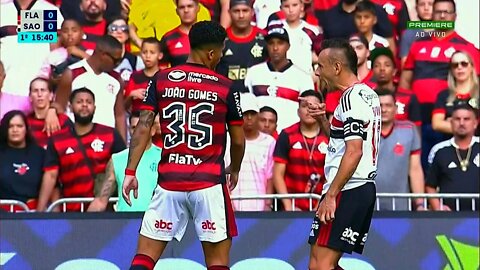 RAFINHA PILHADO COM JOAO GOMES - FLAMENGO X SAO PAULO