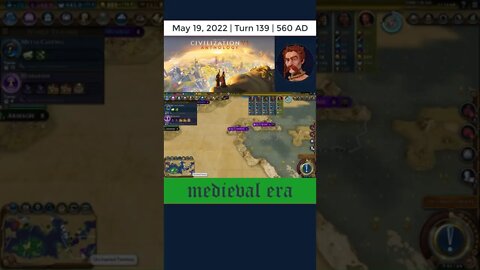 #oneturnadaychallenge #civ6 – Turn 139 - SCOUTING THE ENEMIES! #shorts