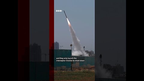 Israel’s Iron Dome: a glimpse of what's considered one of the most advanced defence systems #BBCNews