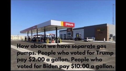 We Should Separate The Country Into Trump Prices And Biden Prices.