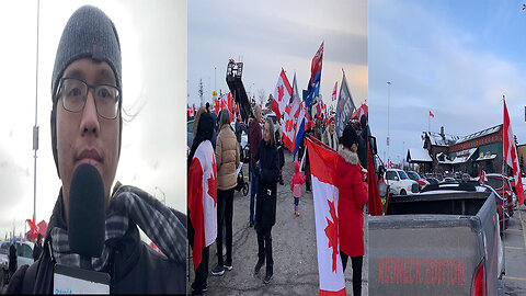 Freedom Convoy one year anniversary commemoration at Vaughan Mills