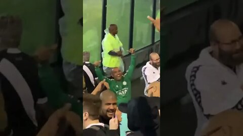 Palmeirense em São Januário cantando com a torcida do Vasco