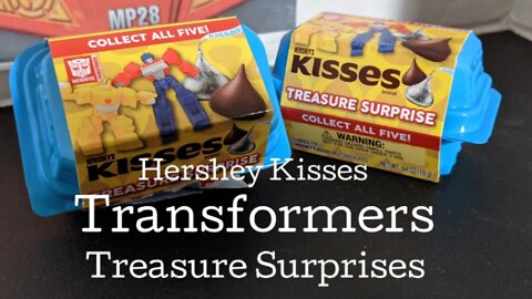 Hershey's Kisses TRANSFORMERS Treasure Surprises Review by Rodimusbill (Collect all 5 Minifigures)