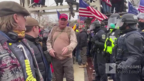 Proud Boys and Ray Epps Storm the Capitol (West Side)