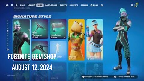 Fortnite Item Shop|August 12, 2024