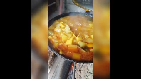 rojgar chulha per banaa hua kaddu ka majedar sabji 🍲🍲🍲