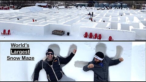 SNOW Never Melt 😱 | World’s Largest Snow Maze | Snow Games | Maze In Corn