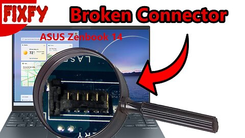 ASUS Zenbook 14 battery connector repair