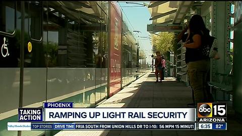 Phoenix spending $600,000 on light rail security