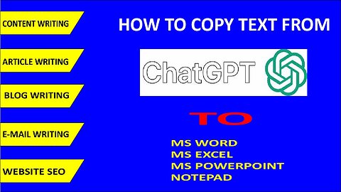 How to Copy data from ChatGPT to MS WORD