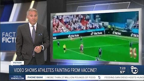 Fact or Fiction: Video shows athletes fainting due to COVID-19 vaccine?