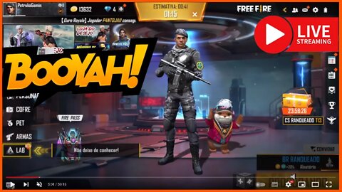 🔴FREE FIRE LIVE SÓ CAPA - EM BUSCA DO BOOYAH! 🔥🔥