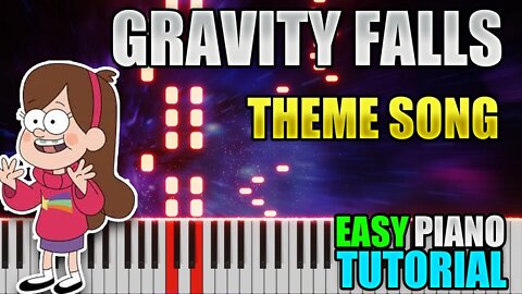 Gravity Falls - Theme Song | Easy Piano Lesson