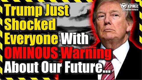 Trump Shocks Everyone With Ominous Warning About Our Future 03/29/23..