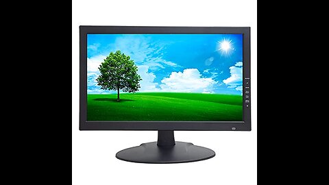 15 Inch HD LCD Security Monitor HDMI VGA & BNC Input Build in Speaker Audio Video Display Compu...