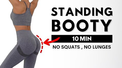 10 MIN STANDING BOOTY WORKOUT - No Squats, No Lunges, No Jumping