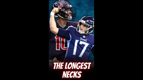 The Longest Necks In The NFL #shorts #nfl #nflnews