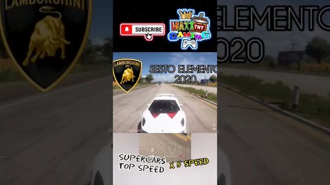 Forza Horizon - Supercars Top Speed (x5 Video speed)😱