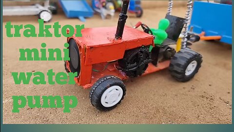 Diy tractor water pump diesel machine | Science project | Mini water pump