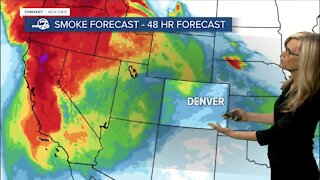 Forecast for smoke this weekend in Colorado