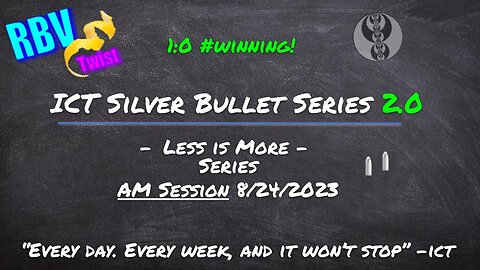 ICT Silver Bullet 2.0 | 08242023 | AM Session RBV Entry with a Twist