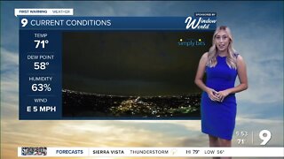 Chances for rain to bring cooler temps across Southern Arizona