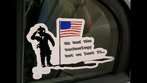 New custom car window decal: "One small step" moon landing sticker