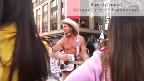 Naked Cowboy NYC Almost Gets Naked