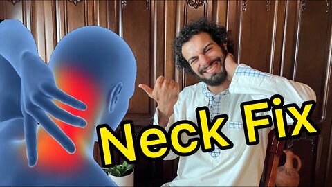 Easy 2 Minute Stretch For Neck Pain (BEGINNER)