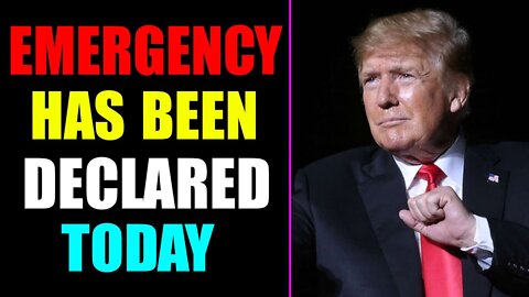 LATEST BREAKING NEWS: AN EMERGENCY HAS BEEN DECLARED TODAY BIG UPDATE - TRUMP NEWS