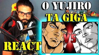 REACT - YUJIRO VS KEHAYA? O OGRO VOLTOU! Baki Dou cap. 123